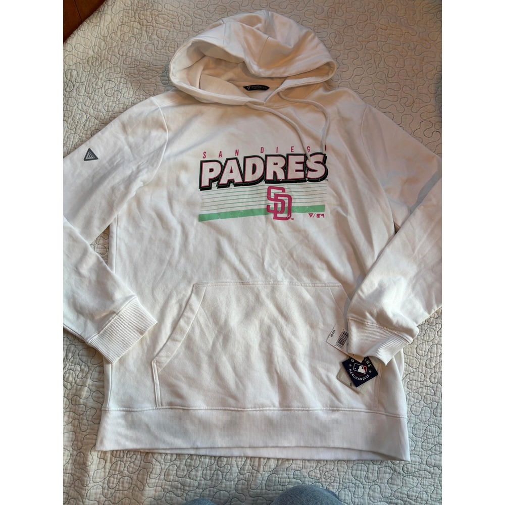 Levelwear San Diego Padres MLB White Pullover Hoodie XL City Connect Colors